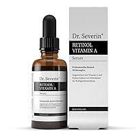 Skin Booster: Dr. Severin® Retinol Vitamin A Serum: Retinol + Vitamin A + C + Hyaluronic Acid. Care for day + night: Anti-aging; Treatment for Acne. Promotes COLLAGEN production.