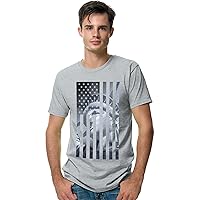 Hanes Mens Liberty Flag Graphic Tee Shirt Gt49C/A4_Liberty Flag_L