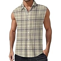 Mens Summer Leisure Wrinkle Wash Printed Tank Top Pack T Shirts for Men