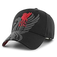 Liverpool FC Black/Grey Crest unisex-adult Cap - Authentic EPL Merchandise