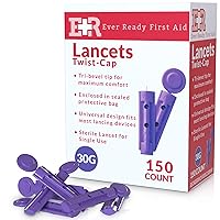Ever Ready First Aid Sterile Twist-Cap Lancets 30G Purple - 150 Count