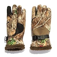 HOT SHOT Men's Camo Gorge Stormproof Glove - Realtree Edge Outdoor Hunting Camouflage