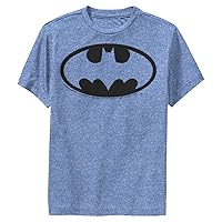 DC Comics Batman Basic Logo Outline Boys Short Sleeve Tee Shirt
