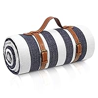 80”x 80” Picnic Blanket Extra Large, Waterproof and Foldable Beach Blanket, 3-Layer Outdoor Blanket for 6 to 8 Adults, for Camping, Park, Beach, Grass, Indoors…