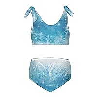 Girls Swimsuit Two Piece Swimwear Bathing Suit for Girls Tankini Bikini Set Size 3-12T