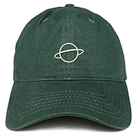 Trendy Apparel Shop Planet Embroidered Soft Cotton Adjustable Cap Dad Hat
