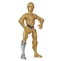 STAR WARS Galaxy of Adventures C-3PO Toy 5-inch Scale Action Figure with Fun Droid Demolition Feature, Toys for Kids Ages 4 and Up