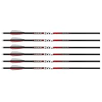 MSCKI-1064-6 Hypr 20 Inch Big Game Light Weight Carbon Crossbow Bolts with 3 Inch Fletching Vanes (6 Pack)