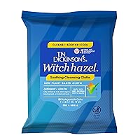 Witch Hazel New Soothing MultiUse Cleansing Cloth, Clear, 25 Count