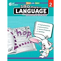 180 Days of Language for Second Grade – Build Grammar Skills and Boost Reading Comprehension Skills with this 2nd Grade Workbook (180 Days of Practice)