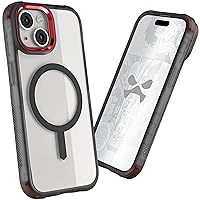 Ghostek Covert iPhone 15 Clear Case - Compatible with MagSafe Accessories, Shockproof Silicone, Minimalist Phone Cover (6.1 Inch, Smoke)
