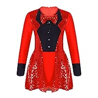 Kids Girls Halloween Ringmaster Costumes Boys Red Circus Tailcoat Jacket Ringleader Lion Tamer Fancy Dress Up