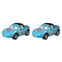 Disney Cars Toys 3 Dinoco Mia & Dinoco Tia 2-Pack, 1:55 Scale Die-Cast Fan Favorite Character Vehicles for Racing and Storytelling Fun, Gift for Kids Age 3 and Older