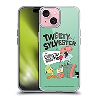 Head Case Designs Officially Licensed Looney Tunes Tweety and Sylvester The Cat Season Soft Gel Case Compatible with Apple iPhone 15 and Compatible with MagSafe Accessories