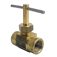 17-1701 1/8-Inch Female Pipe Thread by 1/8-Inch Female Pipe Thread Straight Brass Needle Valve