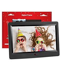 Digital Picture Frame 7 inch Digital Photo Frame Video Music Player with Calendar Alarm Clock Slideshow Support USB SD Card with Remote Control(with Gift Wrapping)