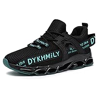 DYKHMATE Steel Toe Shoes for Men Women Lightweight Fashion Safety Sneakers Breathable Comfortable Safety Toe Slip On Tennis Shoes for Work