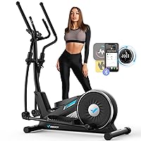 MERACH Elliptical Electromagnetic Machine with MERACH App, Elliptical Exercise Machines for Home Use, 16-Level Auto Resistance Adjustment