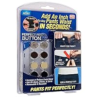 FQTANJU 1 Set Perfect Fit Instant Button, Adds Or Reduces An Inch To Any Pants Waist In Seconds.