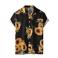 Bowling Shirts for Men Casual Button Down Shirts 50s Retro Rockabilly Style Short Sleeve Regular Fit Hawaiian Tropical Shirts