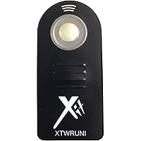XTWRUNI Wireless Universal Remote Control for Canon/Nikon/Sony/Olympus and Pentax DSLR Cameras (Black)