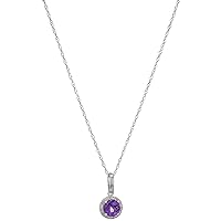 Amazon Collection 10k Diamond Accent Pendant Necklace