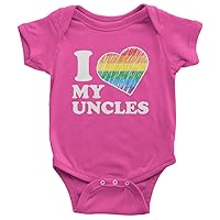 Threadrock Baby I Love My Uncles Infant Bodysuit