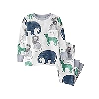 little planet by carter's unisex-baby Baby and Toddler 2-piece Pajamas made with Organic Cotton, Safari, 12 Months