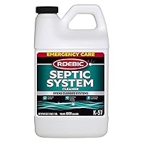 K-57-H K-57-H-3 Septic System Treatment: 1/2 Gallon, Clears Clogs, Restores Flow, Maintains Septic Systems for Optimal Performance