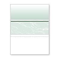 DocuGard Green Marble Middle Check, 8.5 x 11 Inches, 24 lb, 500 Sheets, 1 Check Per Sheet (04510)