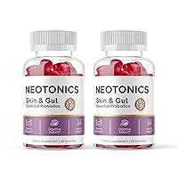 (2 Pack) Neotonics Gummies Skin and Gut Essential, Neo Tonics Skin & Gut, Advanced Formula Skin Gut, Neotonics Review, Neo Tonics Skin&Gut Health Gummy Gromitas, Neotronics (120 Gummies)