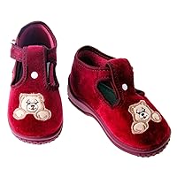 Embroidered Cherry Bear Children Shoes