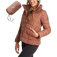 Jessica Simpson Women's Winter Jacket - Packable Quilted Puffer Jacket - Heavyweight Insulated Outerwear Parka Coat (S-XL)