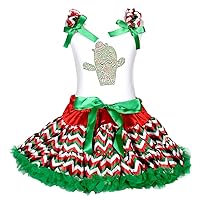 Petitebella Rhinestone Cactus Shirt Petti Skirt Girl Outfit 1-8y