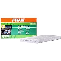 FRAM Fresh Breeze Cabin Air Filter Replacement for Car Passenger Compartment w/ Arm and Hammer Baking Soda, Easy Install, CF11177 for Select Nissan Vehicles , white