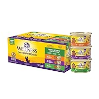 Wellness Complete Health Chicken & Turkey Pate Favorites Variety Pack, 3 Ounce Can (Pack of 12)