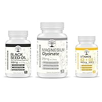 Moonlight Vitality Bundle - Magnesium Glycinate, Black Seed Oil, Vitamin D3 K2 Bundle