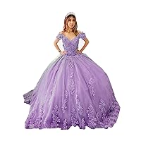 2024 Princess Cap Short Sleeve Handmade Floral Flower Ball Gown A line Prom Evening Dresses Cocktail Tulle