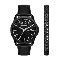AX Armani Exchange Men's Watch Gift Set; Watch and Bracelet Gift Set; Gifts for Men