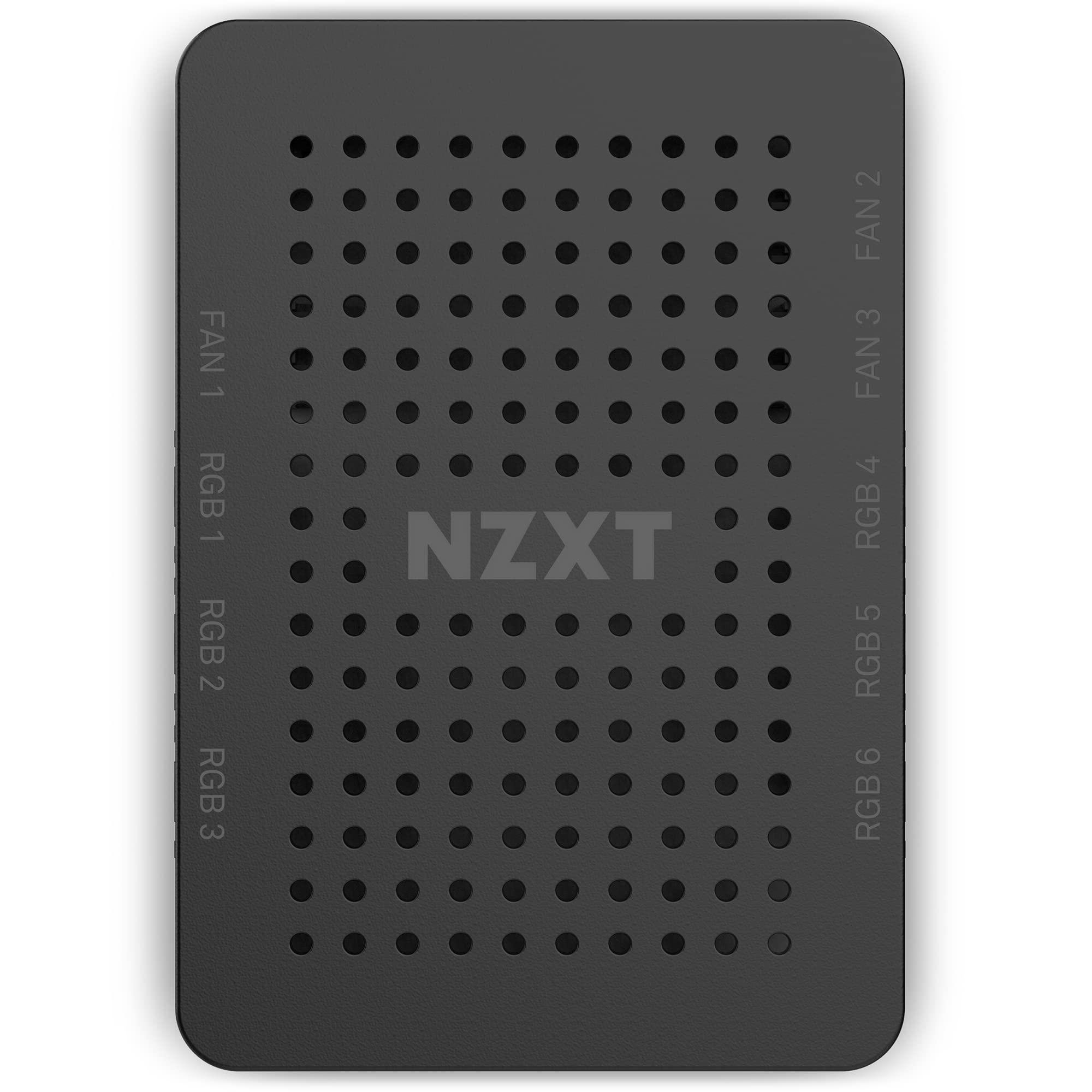 NZXT RGB & Fan Controller - AC-CRFR0-B1-6 RGB Lighting Channels - 3 Fan Channels - RGB Lighting Customization - Black