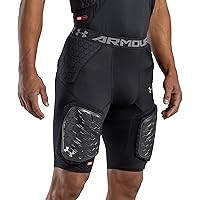 Under Armour 5-Pad Girdle Game Day Tights/Shorts with McDavid HEX Padded Leg Compression & Groin Protection