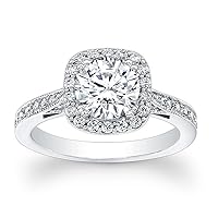 1.50ct GIA Round Cut Diamond Engagement Ring in Platinum