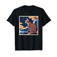 Surrealism Japanese Painting Abyssinian cat T-Shirt