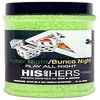 Spazazz SPZ-901 Poker/Bunco Night Play All His and Hers Novelty Crystals Container, 17 oz.