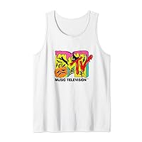 Mademark x MTV - The official MTV Logo for Halloween with pumpkin and cats Tank Top