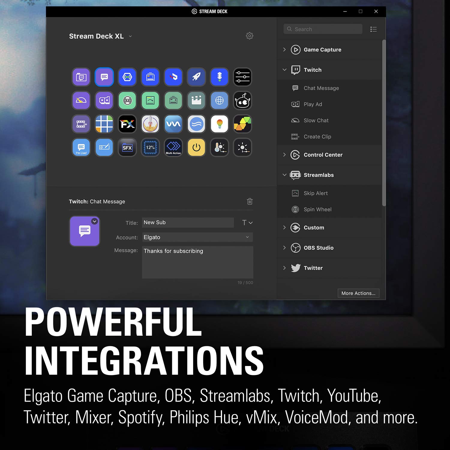 Elgato Stream Deck XL – Advanced Studio Controller, 32 macro keys, trigger actions in apps and software like OBS, Twitch, ​YouTube and more, works with Mac and PC