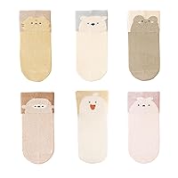 Baby Infant Socks Non Slip Toddler Sock Cotton Soft Unisex for Infant Kids Boys Girls 6 Pairs 6month - 5T