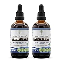 Secrets of the Tribe Fennel Seed Tincture Alcohol-Free Extract, High-Potency Herbal Drops, Tincture Made from USDA Organic Fennel (Foeniculum vulgare) Dried Seed 2x4 oz
