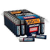 Rayovac AA Batteries, Double A Battery Alkaline, 60 Count