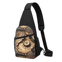 Cow Fur Print Crossbody Chest Bag, Casual Backpack, Small Satchel, Multi-Functional Travel Hiking Backpacks